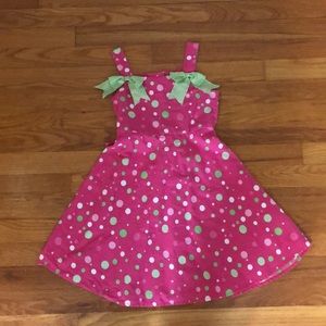 Girl’s size 6 Jessica Ann polka dot dress